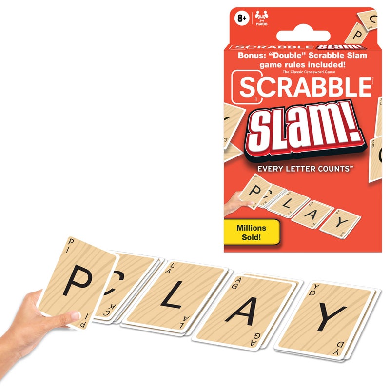 Winning Moves لعبة بطاقات سكرابل سلام الأصلية من 2000، لعبة بطاقات سريعة الإيقاع من سكرابل، للاعبين من 2 إلى 4، للأعمار 8 وما فوق - Image 1